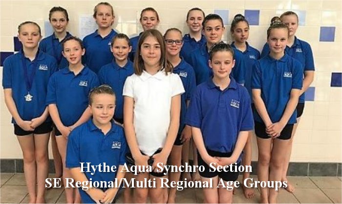 HYTHE AQUA SYNCRO SECTION SE REGIONAL MULTI REGIONAL AGE GROUPS